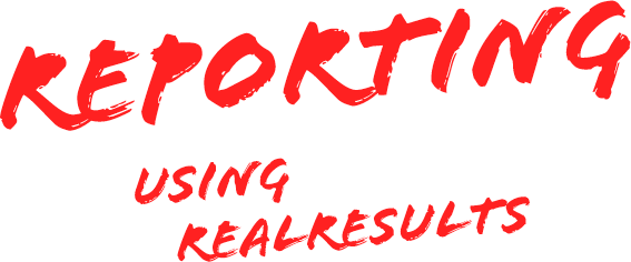 Reporting using realresults